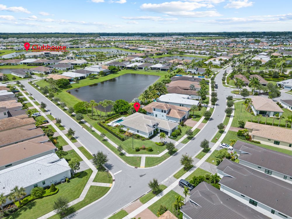 Drone real estate photography for this luxurious resort style community in Weston