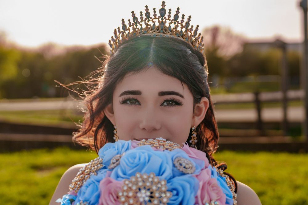 Quinceañera portrait session in Fort Worth Stockyards photographed by MB Video Productions
