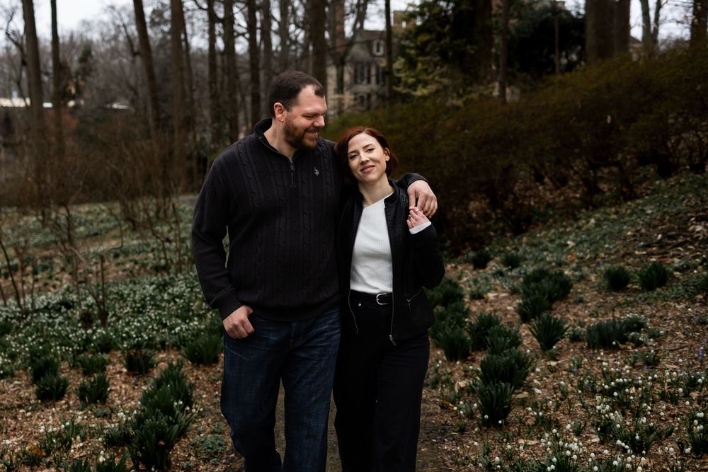 Moody engagement photographer