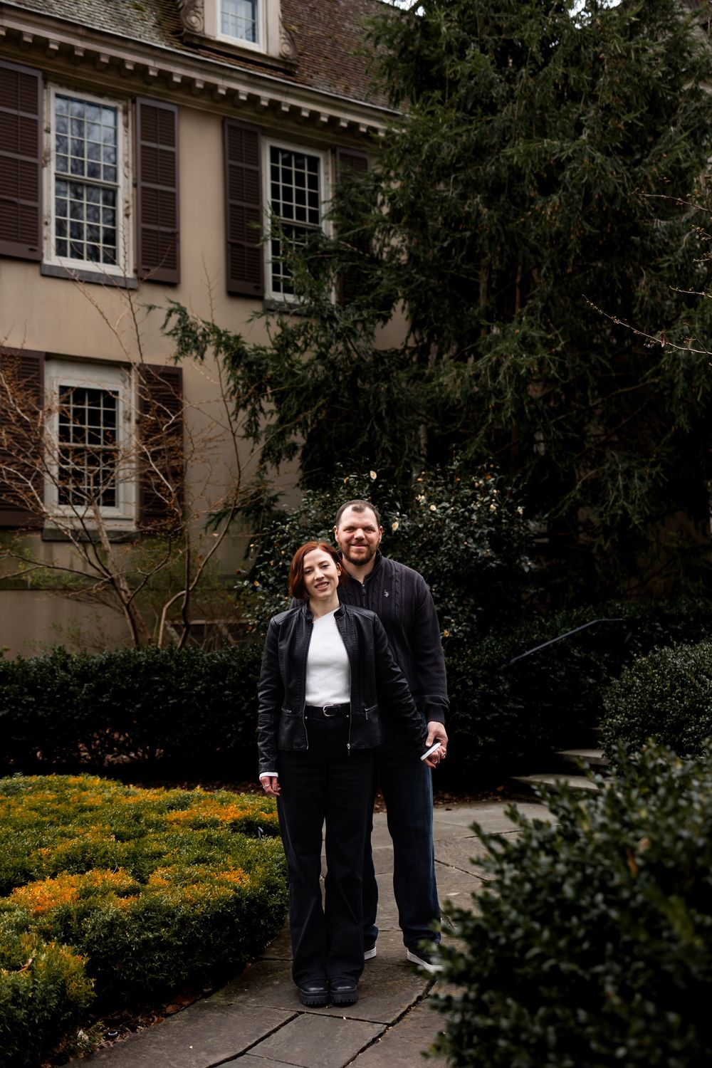 Moody engagement photographer