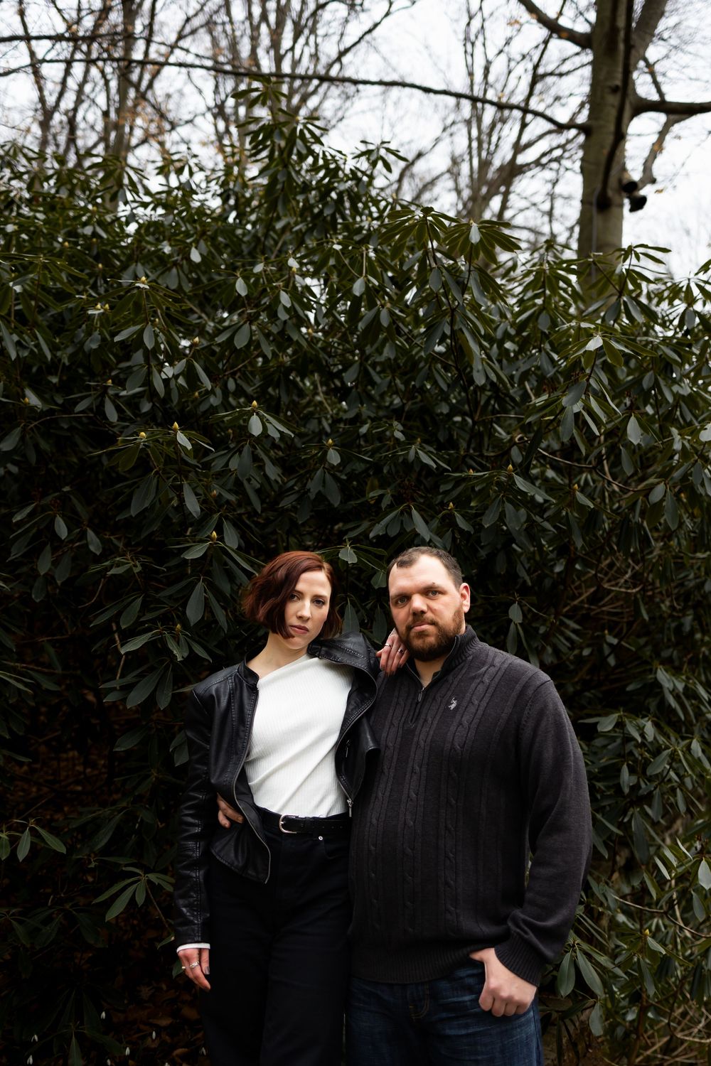 Moody engagement photographer