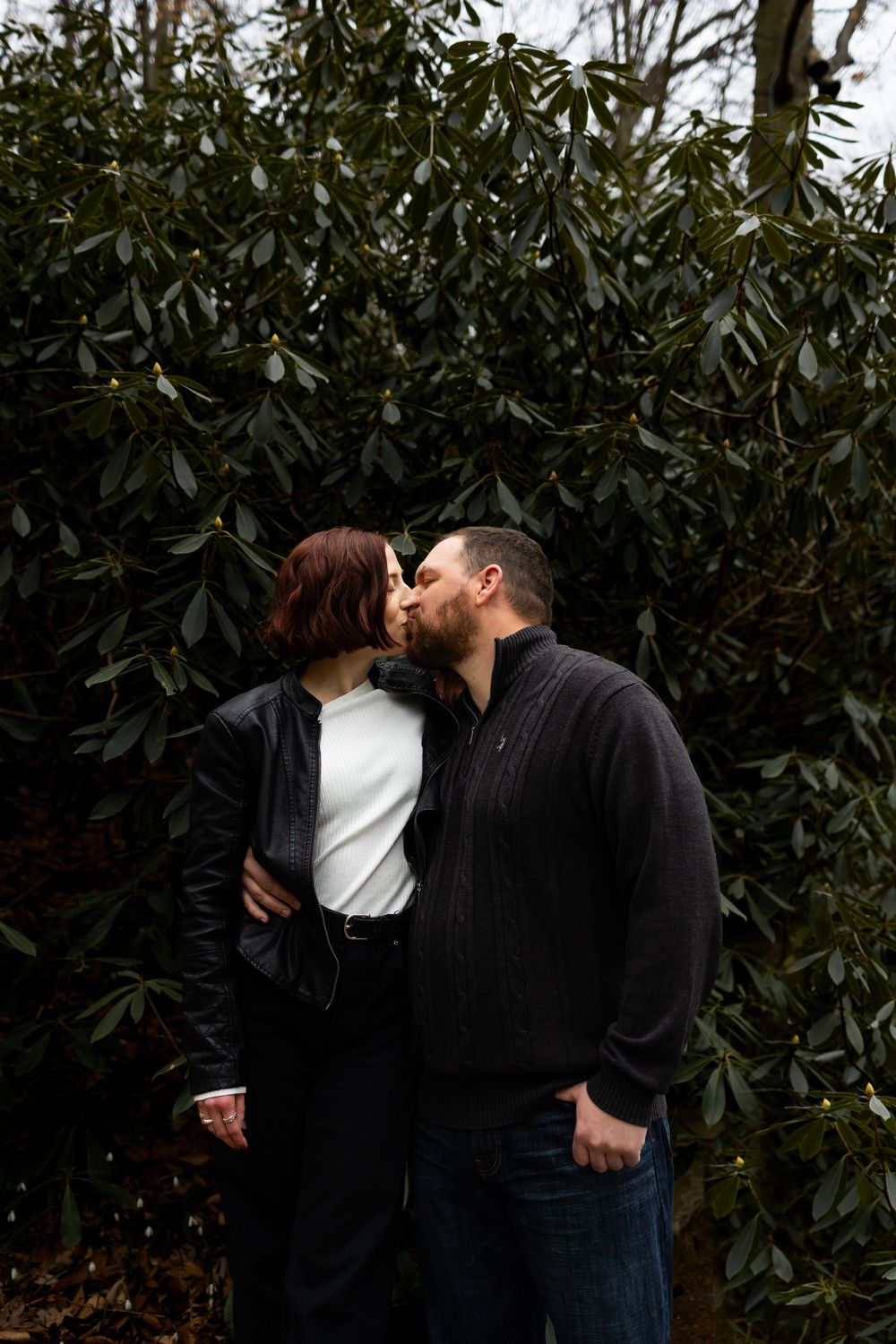 Moody engagement photographer