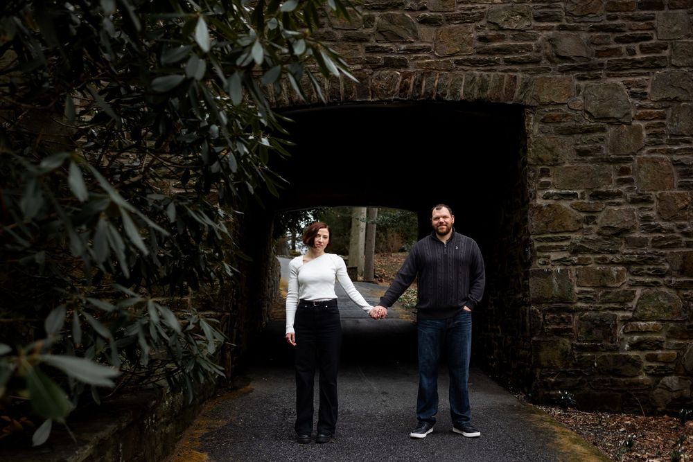 Moody engagement photographer