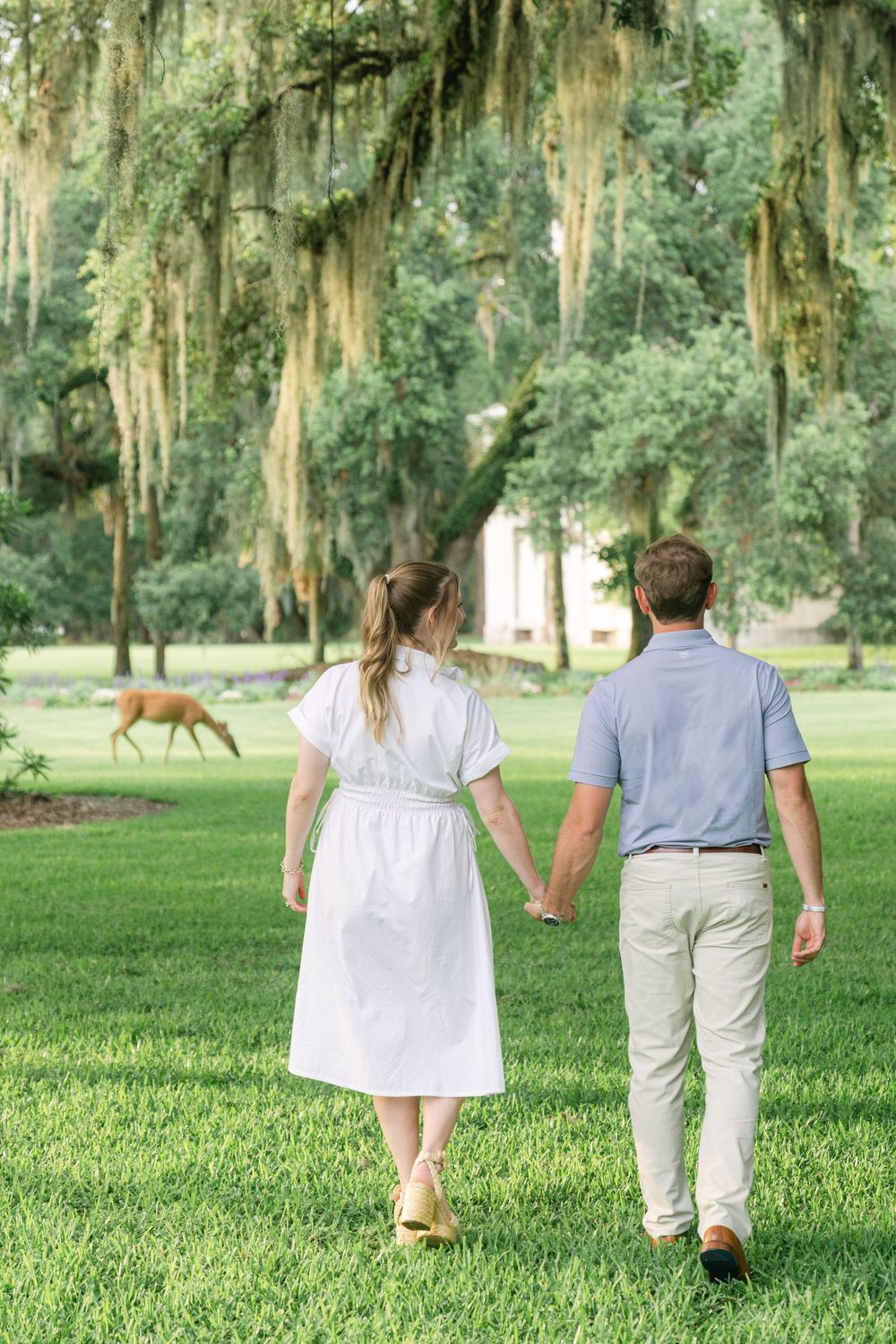 Engagement session at Cherokee Cottage in Jekyll Island’s Historic District—coastal Georgia proposal photography at its finest.
