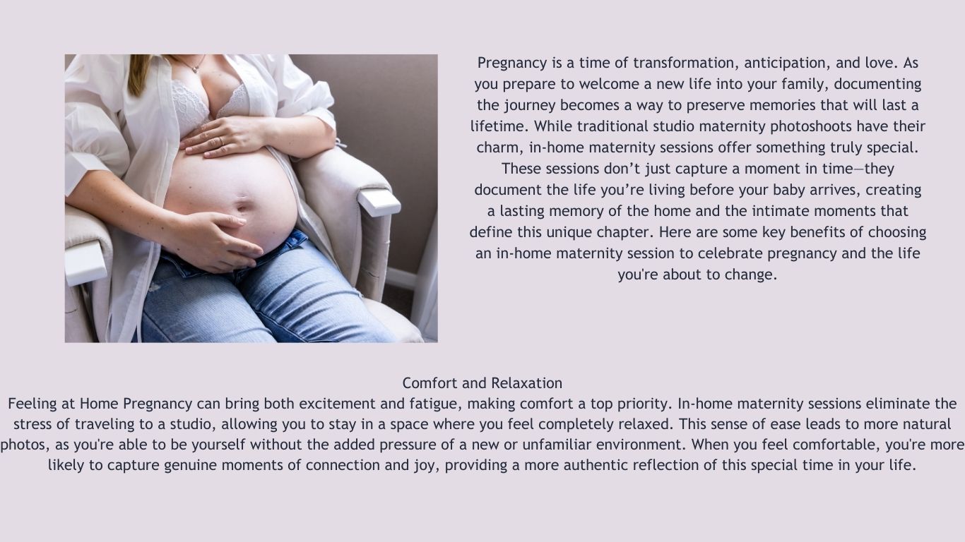 baby bump in hands sitting in nursery chair