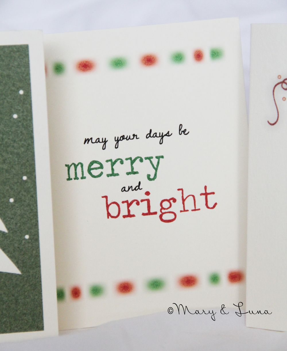 christmas card of digital art, text reads "may your days be merry and bright"