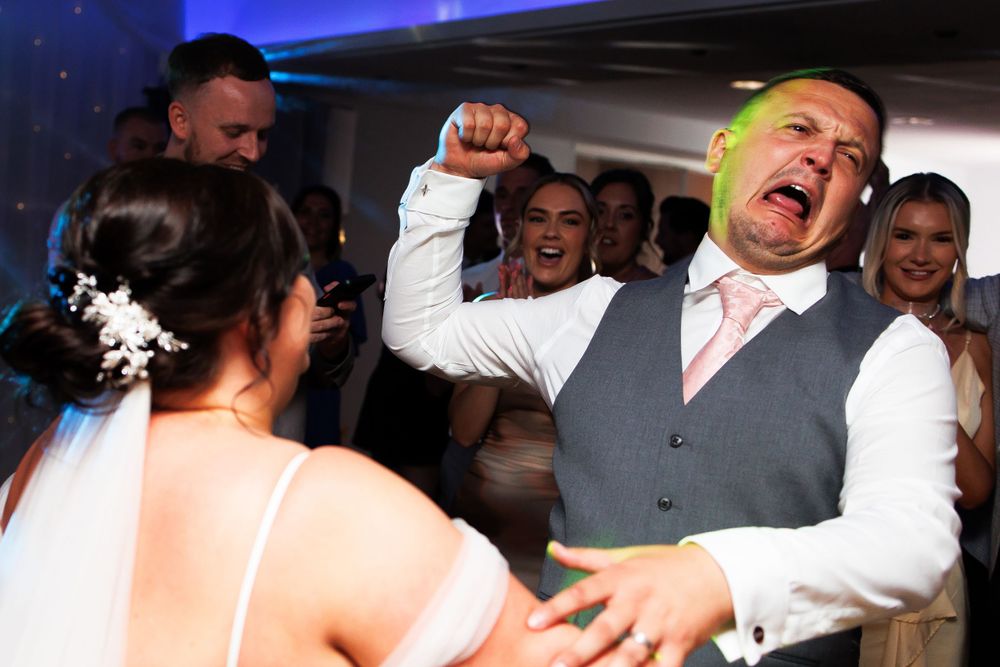 wedding photographer photography dance floor at Smokey's Greater Manchester Tameside