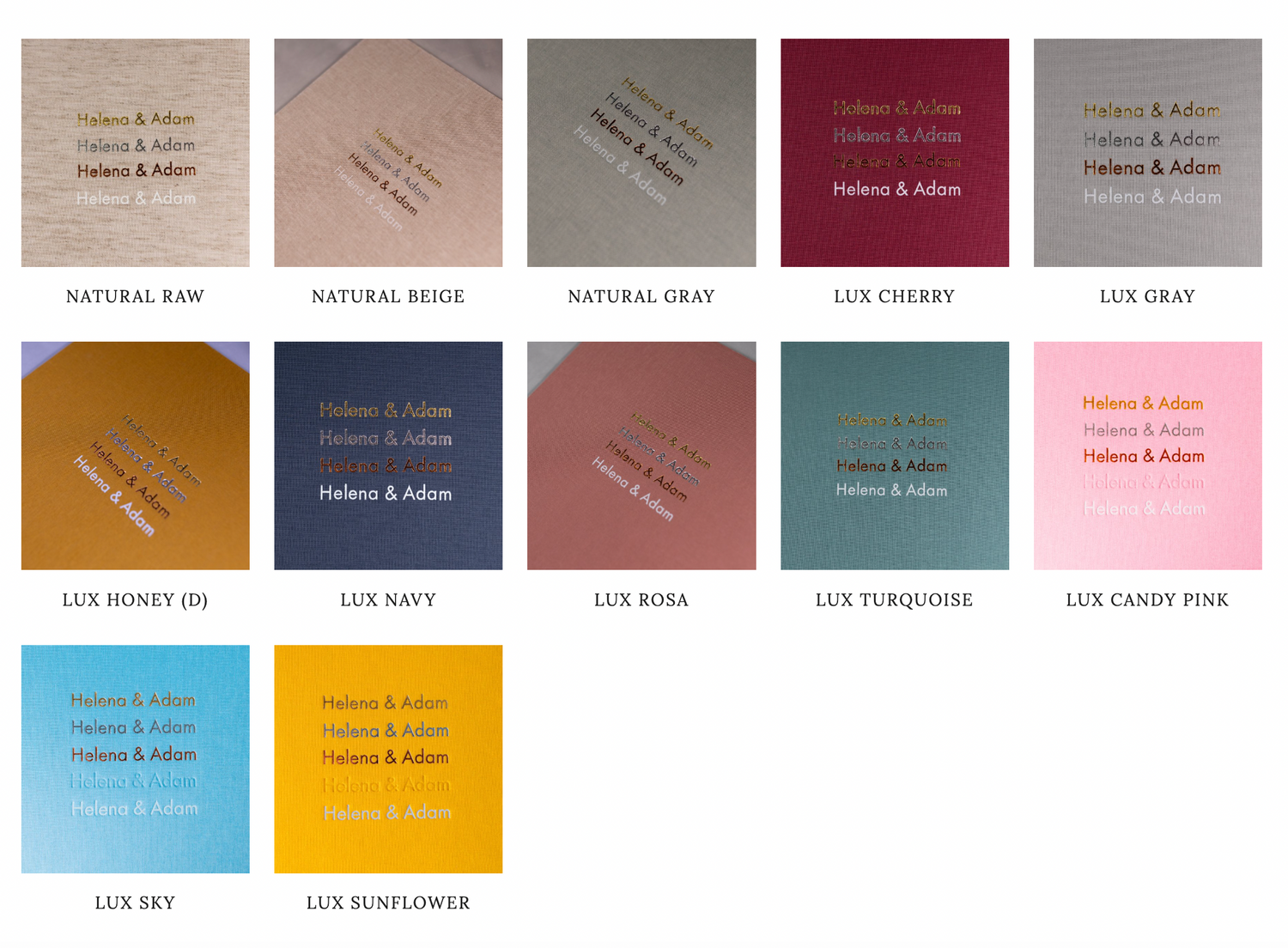 A color swatch palette displaying various neutral and muted tones including beige, gray, brown, and pink shades.