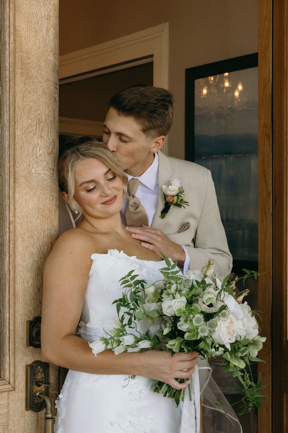 Couples portrait at Lillian Gardens in Newnan, Georgia