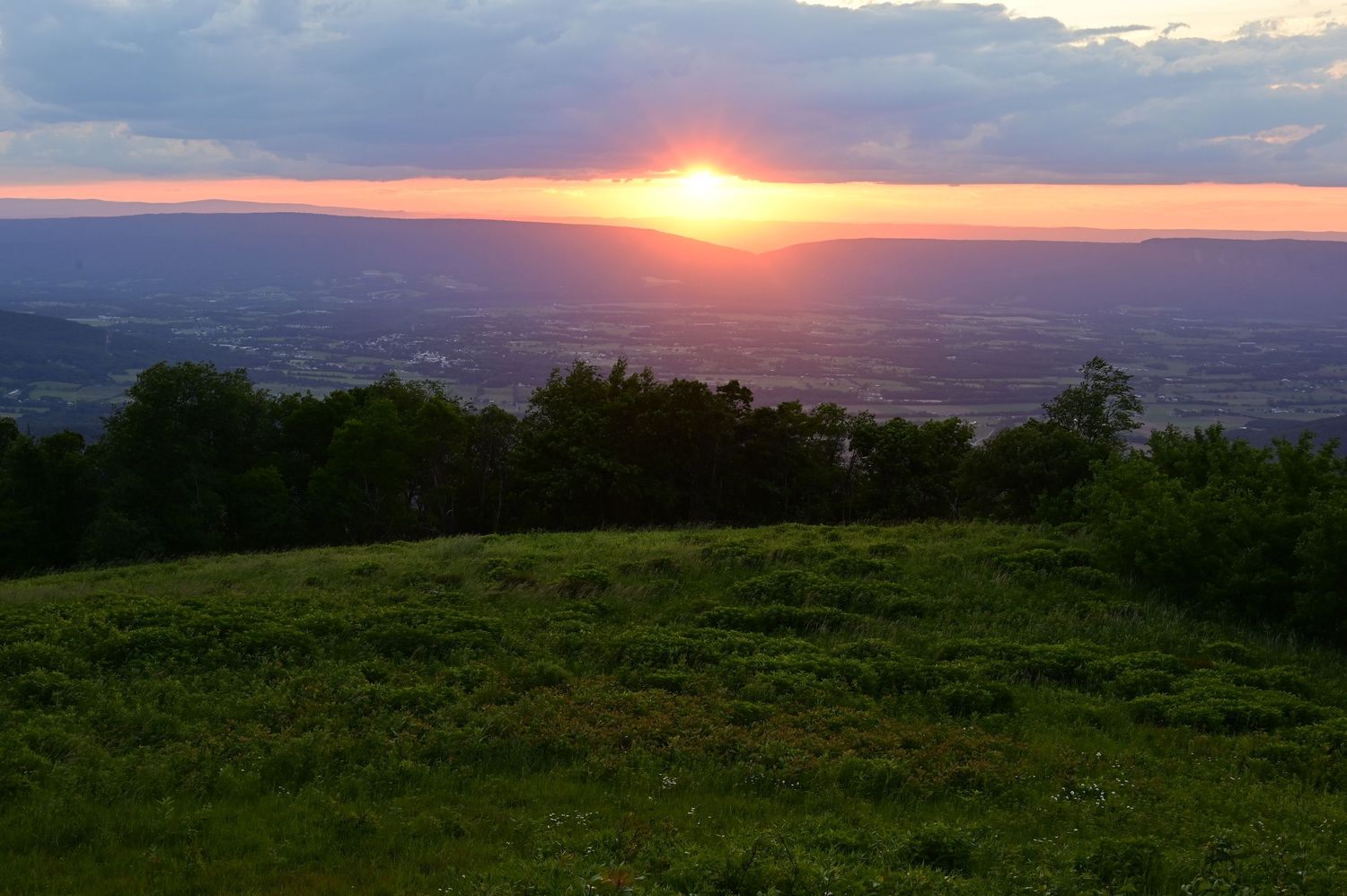 Shenandoah Valley overlook from the Blue Ridge parkway in Virginia