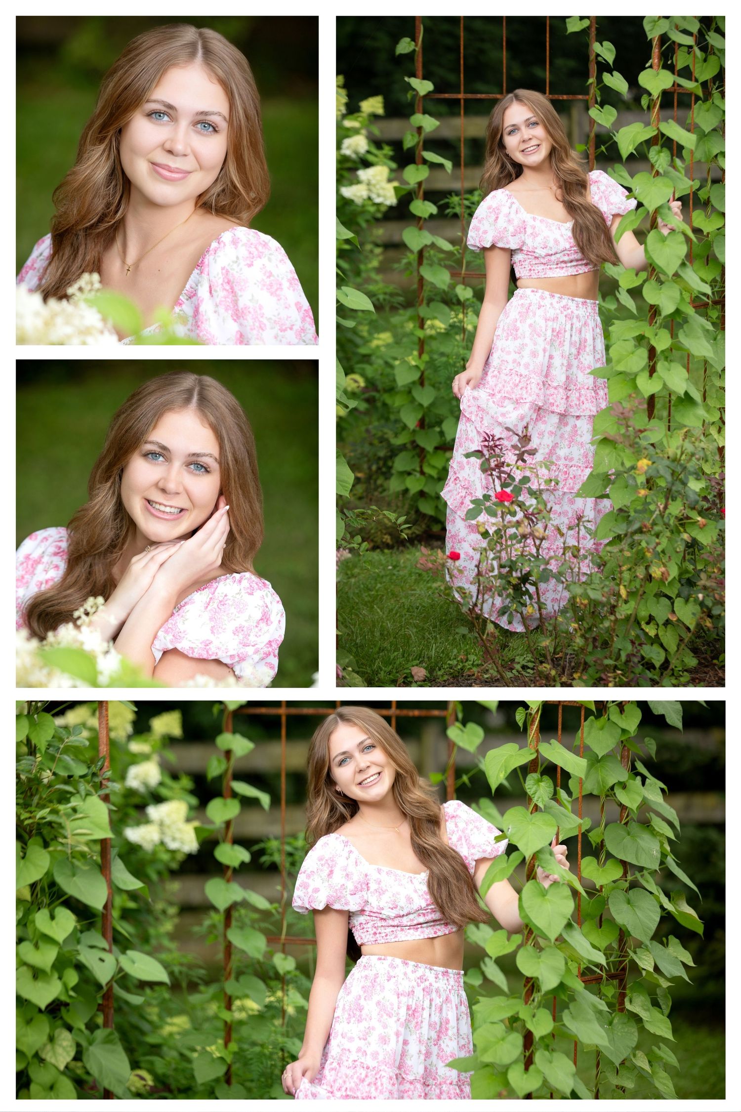Ontario senior pictures in a field.  Flower field senior pictures.  Senior pictures in a greenhouse. Boho senior pictures. Senior pic inspo.