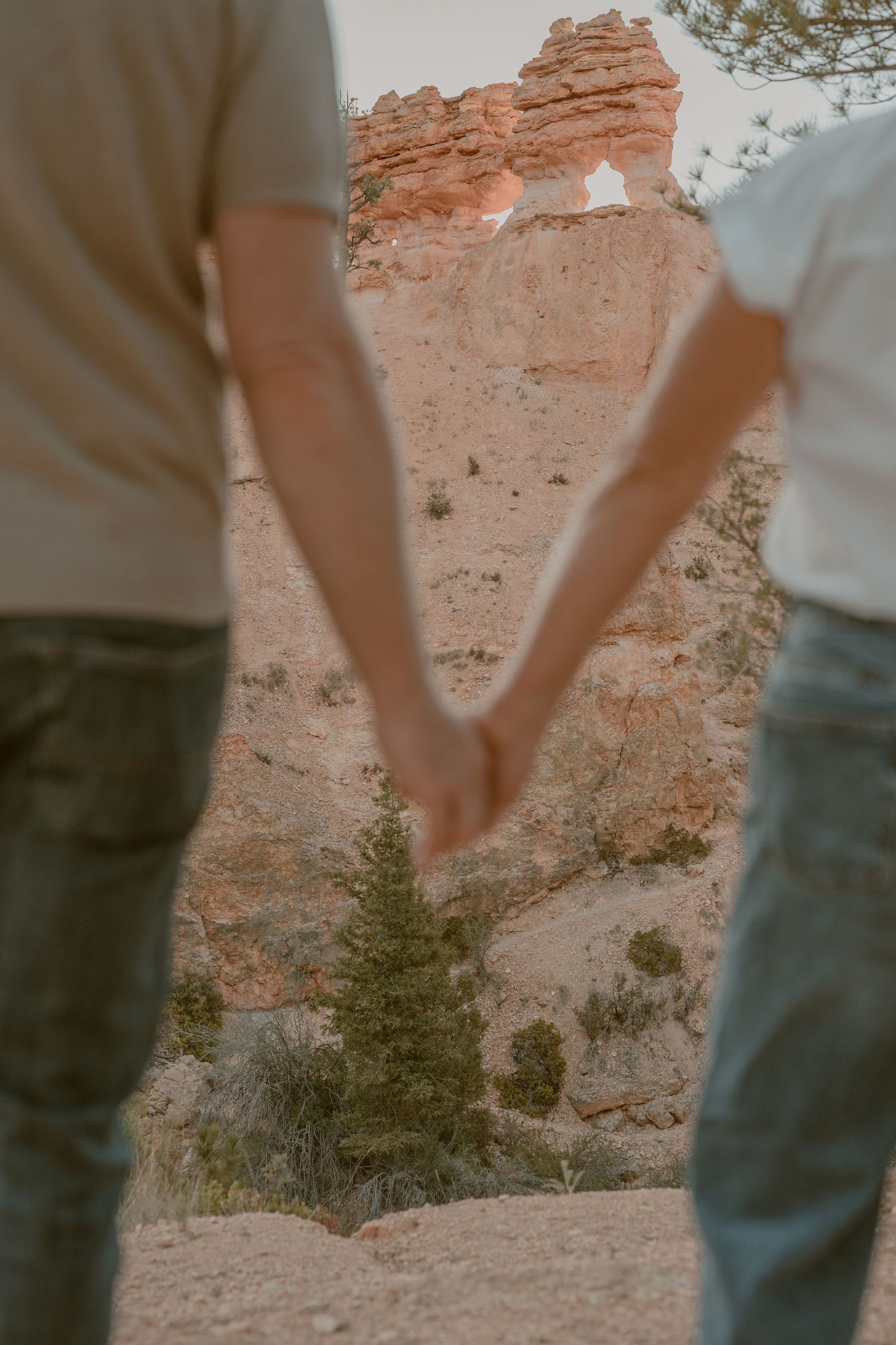 Mossy Cave Utah Couples Engagement Session Bryce Canyon Samantha Campbell Imagery
