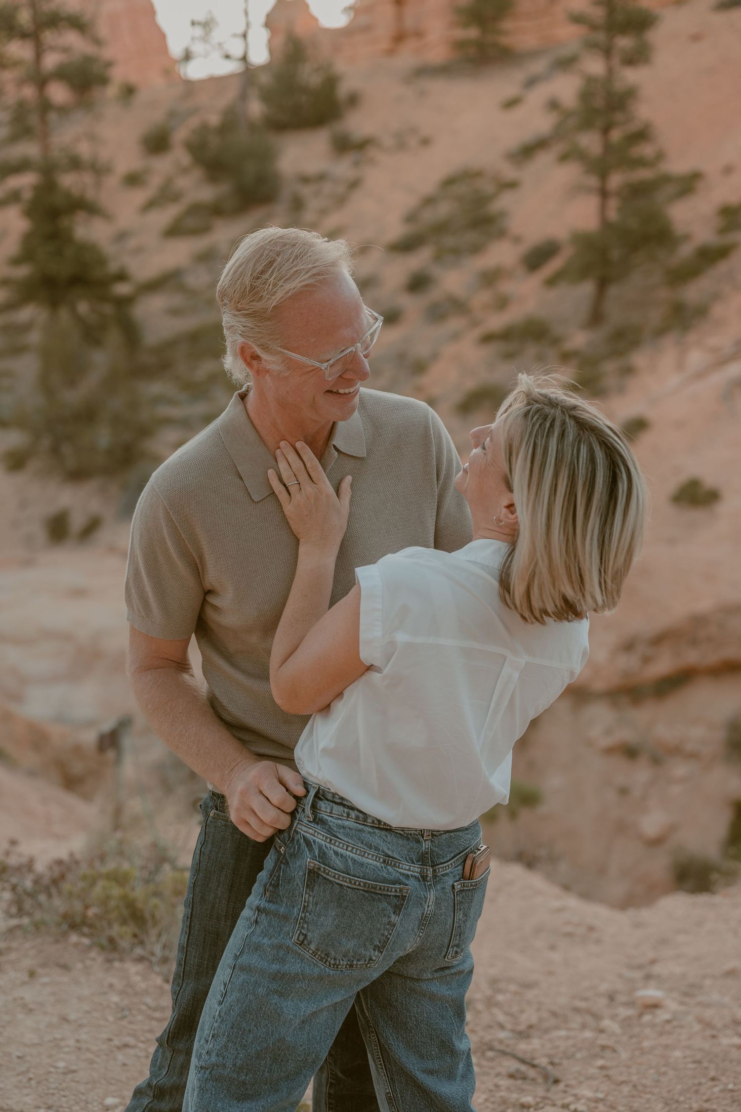 Mossy Cave Utah Couples Engagement Session Bryce Canyon Samantha Campbell Imagery