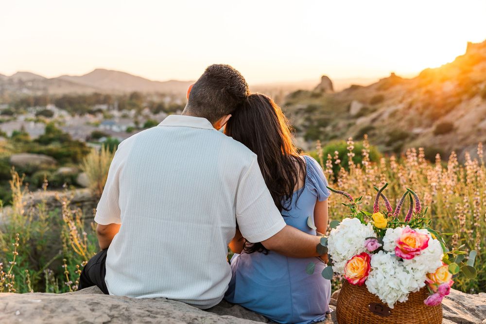 Outdoor family portrait in Simi Valley, CA, captured in natural light by a professional family photographer with a light and airy style.