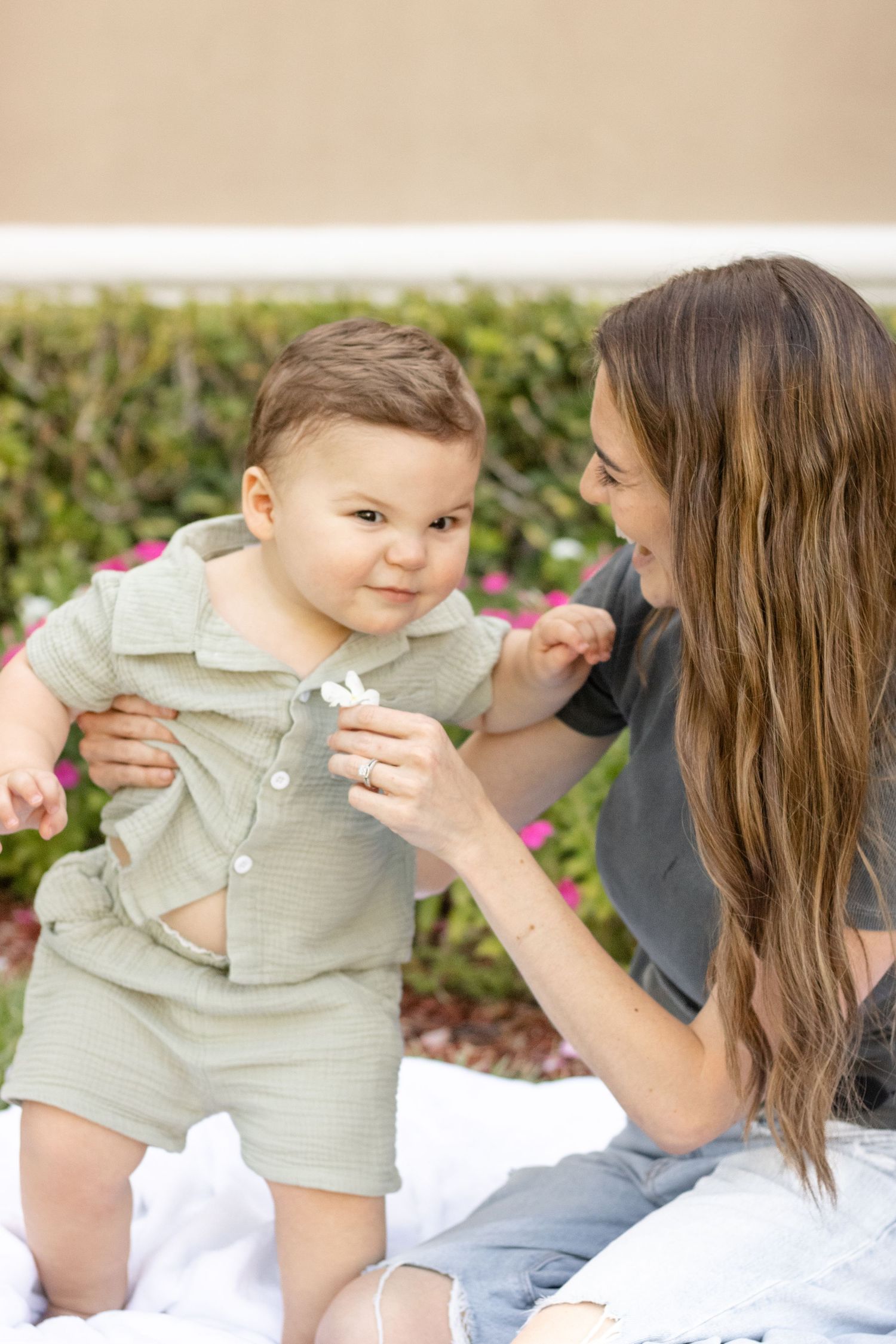 mother and son photo session south florida