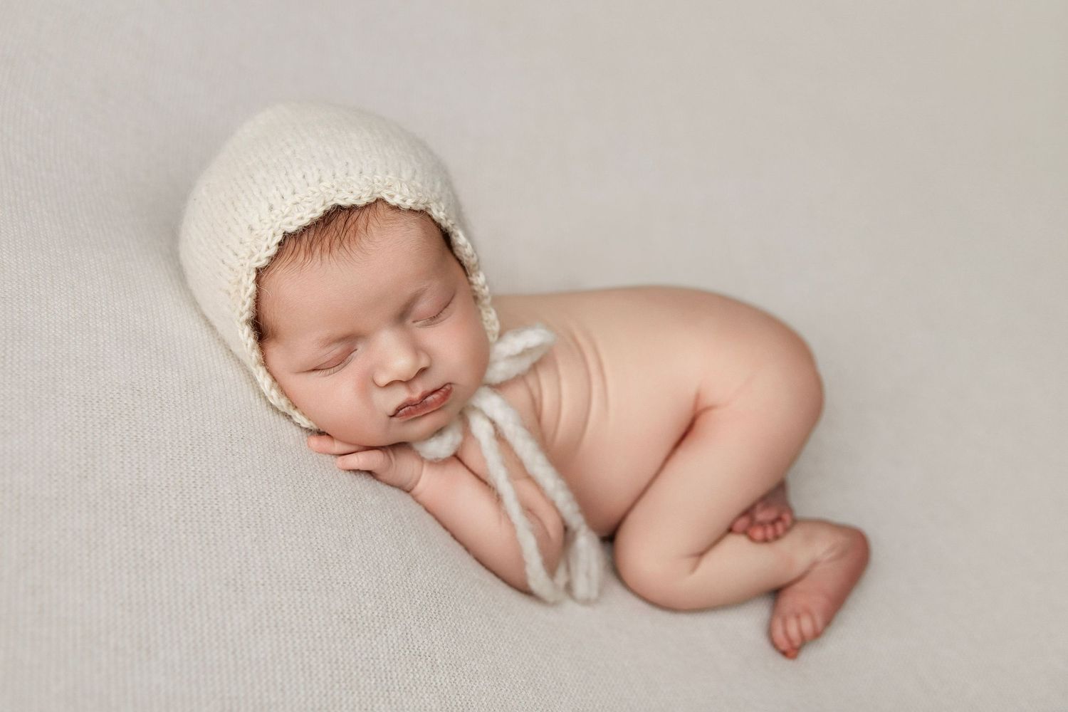Posed newborn photography session