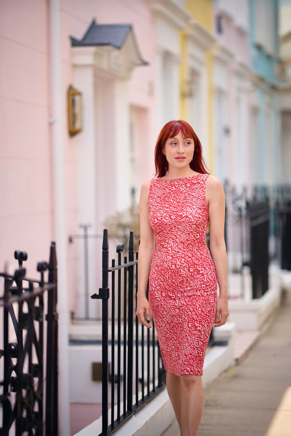 Lifestyle portrait of model Cat Voysey on location