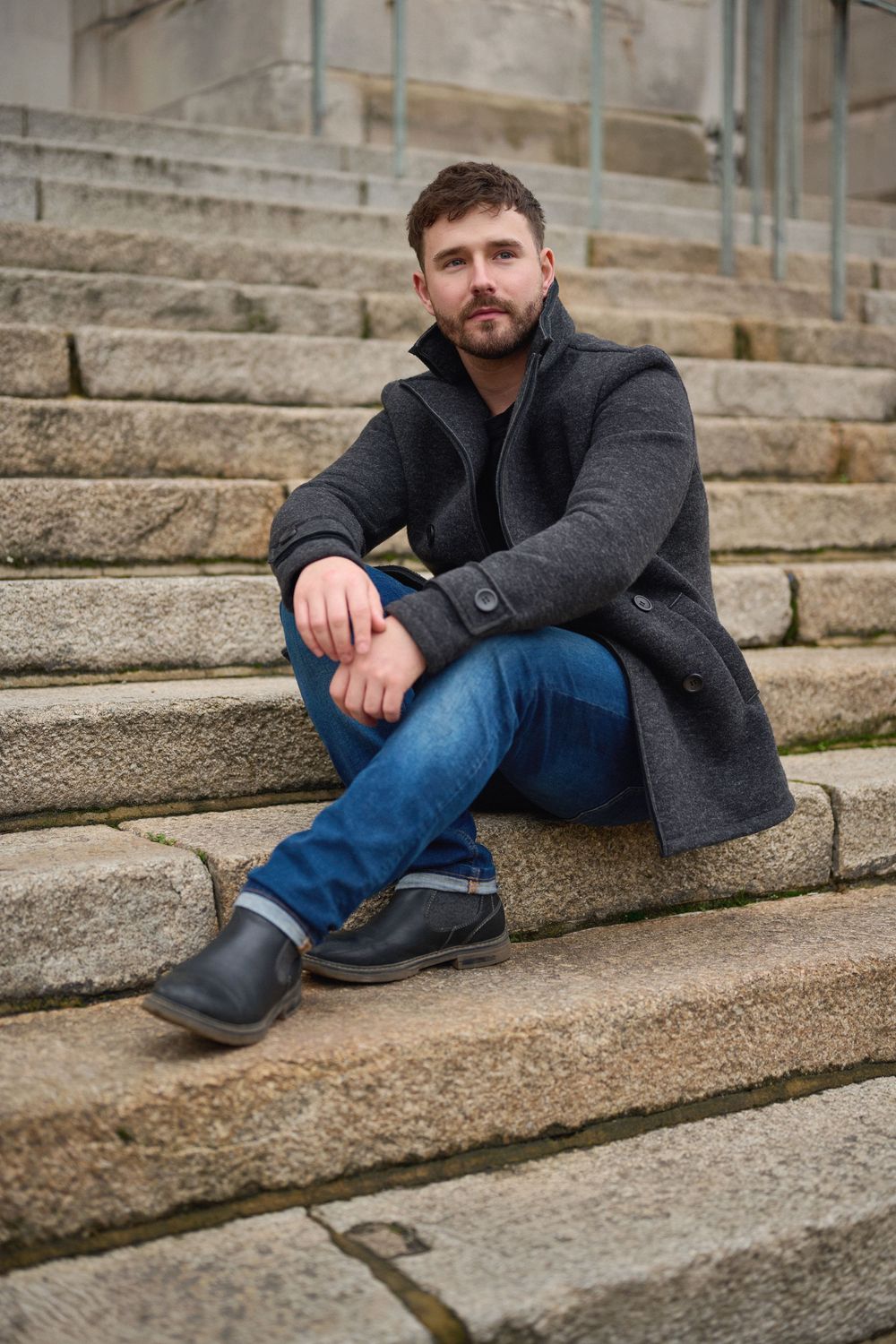 Location model portfolio shot of Anthony Mellis