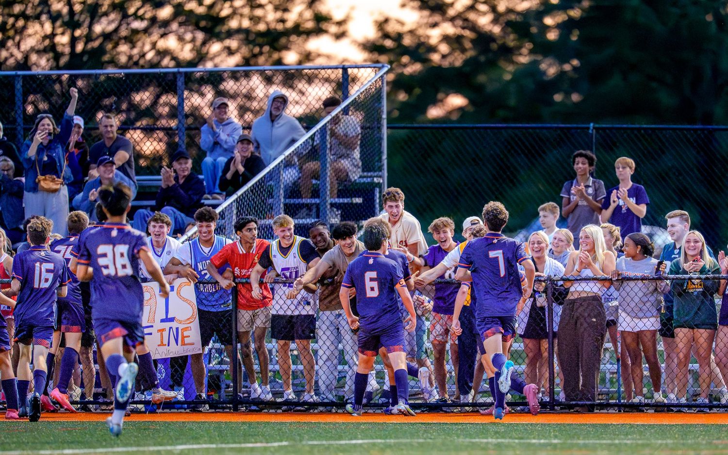 Hershey Trojan Boys Soccer game day celebration  by Deanna Fox, SportsFox Photography based in Hershey, PA