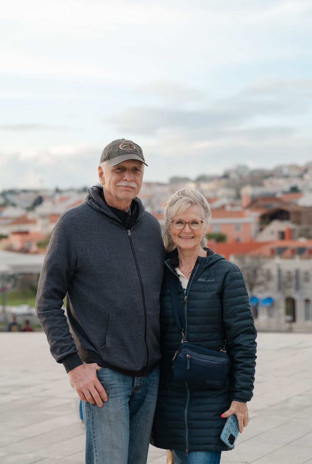 older couple posing