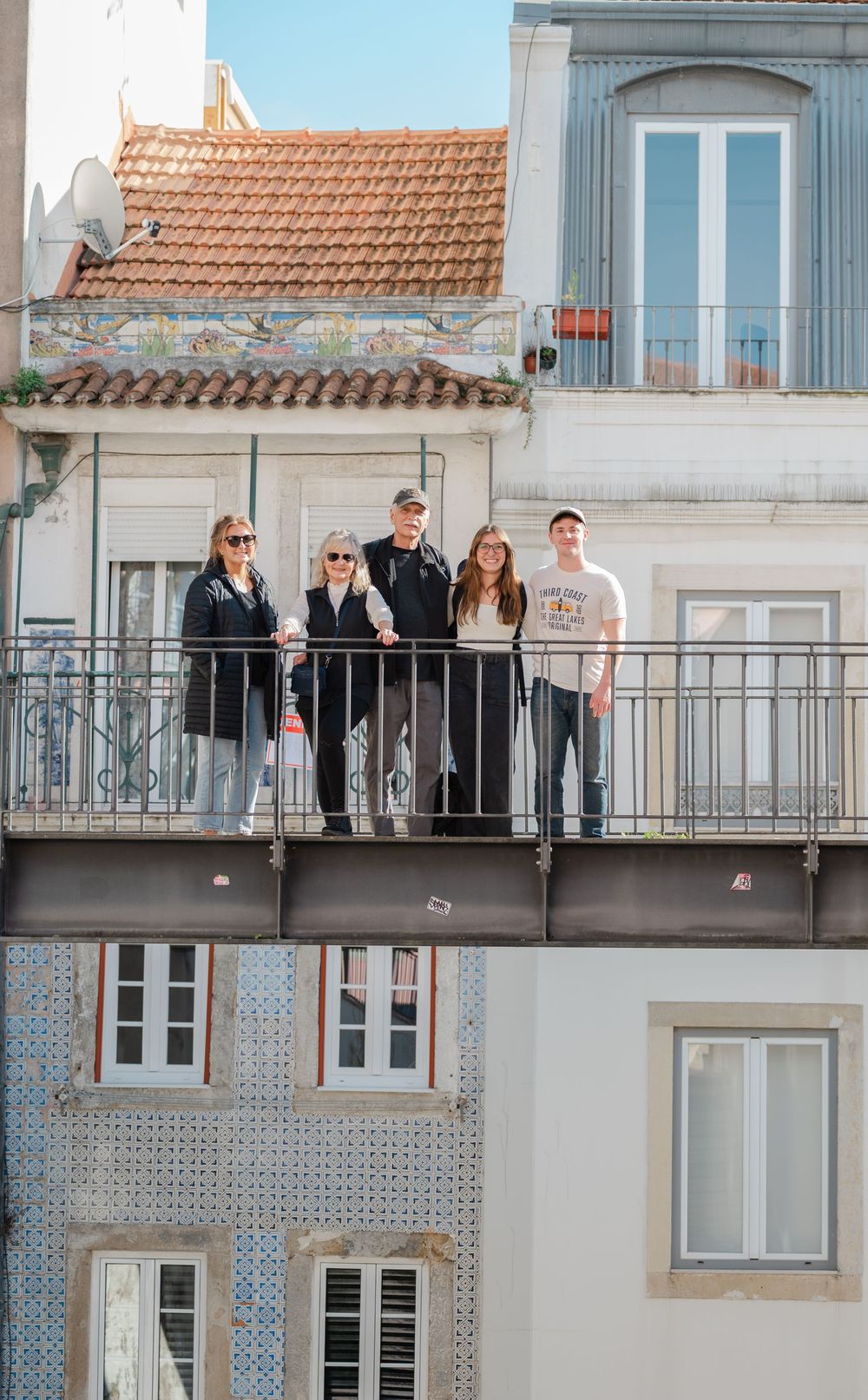 family photo in Portugal