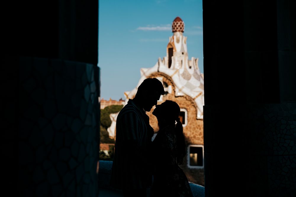 Soft kiss on the temple