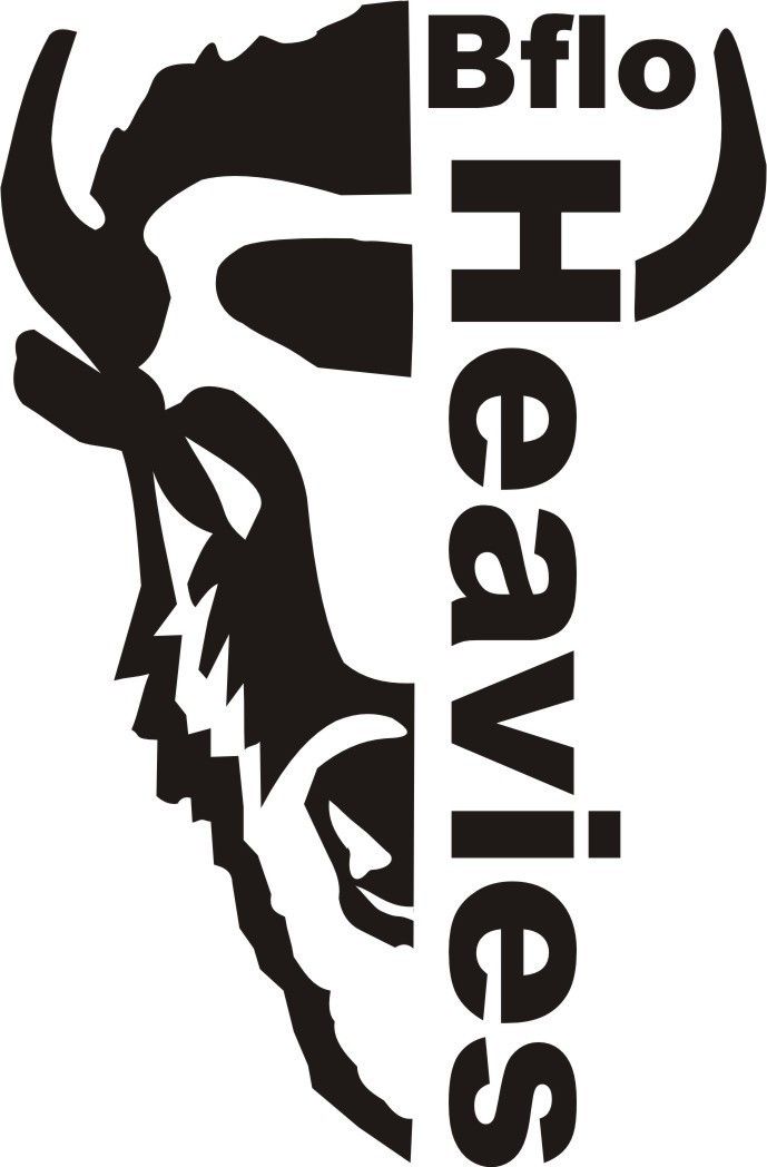 Abstract black and white silhouette design with text elements.
