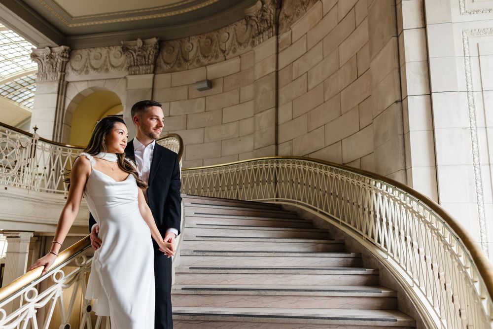 Hartford City Hall engagement session inspiration for newly engaged couples looking for a Connecticut engagement photographer