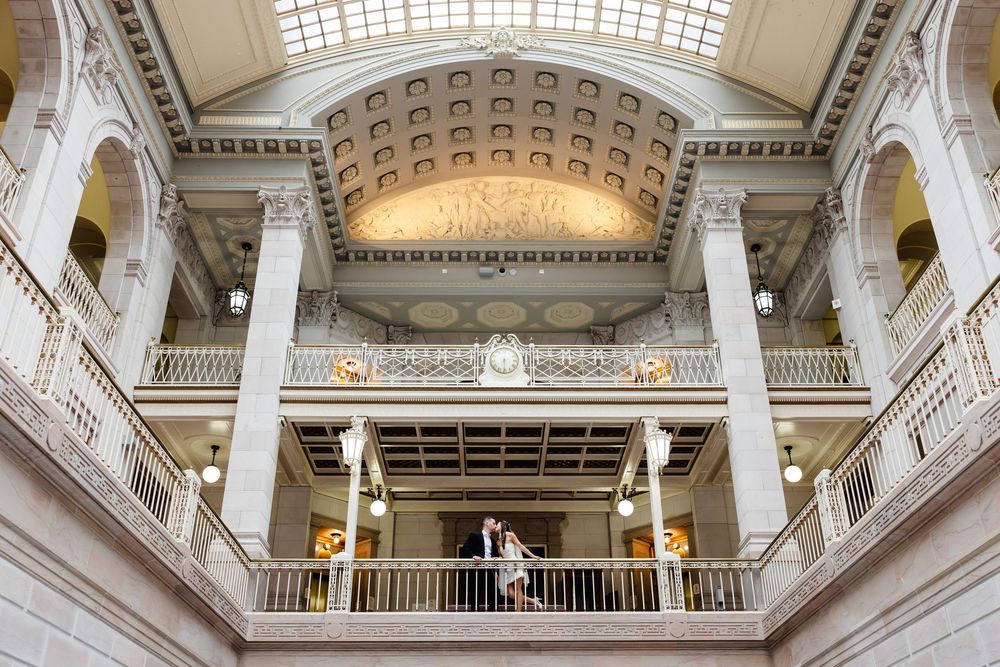 Hartford City Hall engagement session inspiration for newly engaged couples looking for a Connecticut engagement photographer