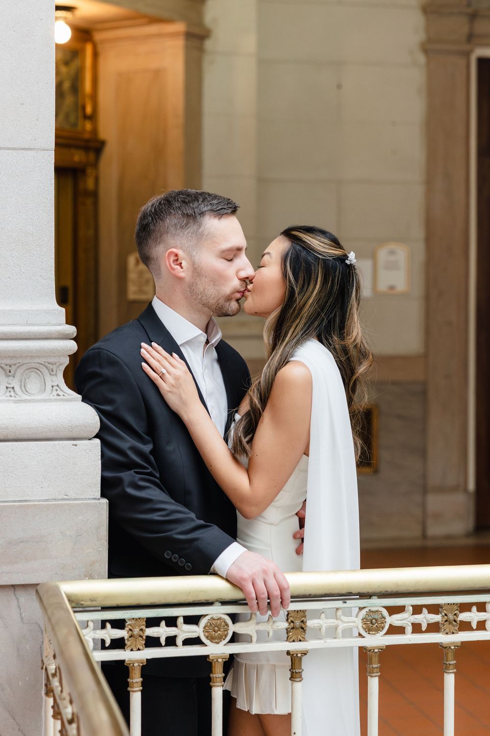 Hartford City Hall engagement session inspiration for newly engaged couples looking for a Connecticut engagement photographer