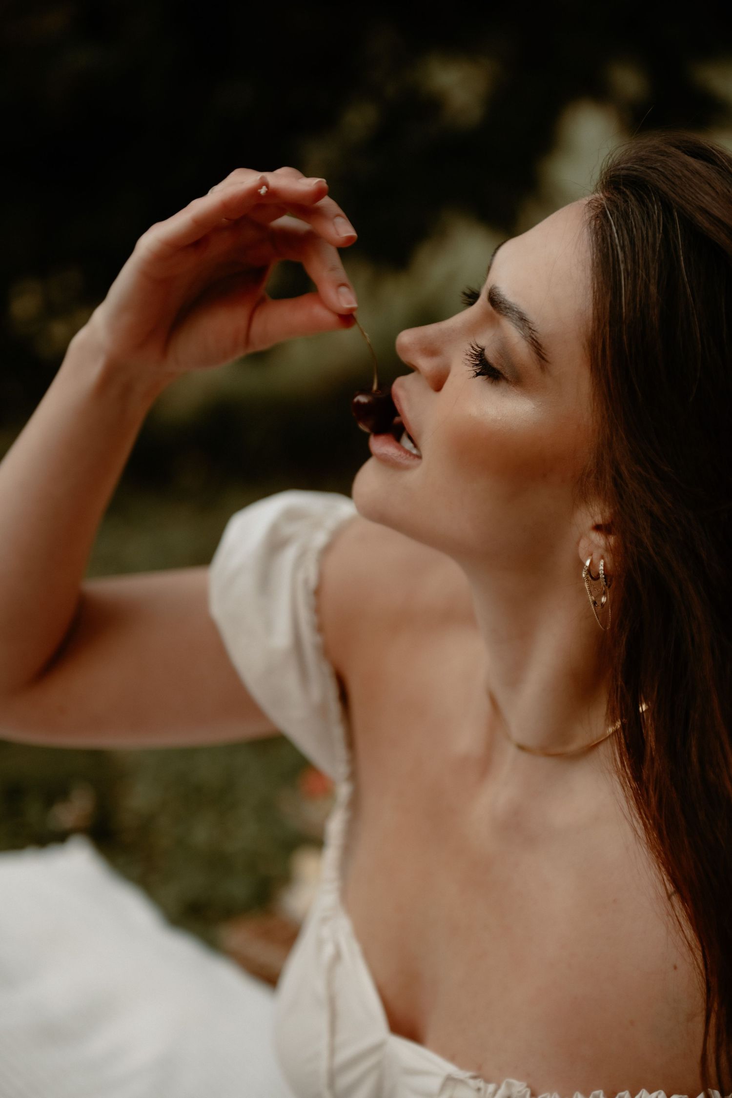 Outdoor Boudoir Photoshoot in Big Cottonwood Canyon.