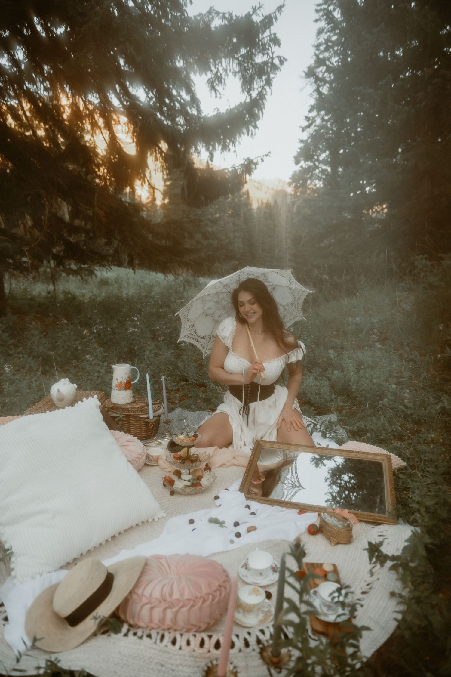 Outdoor Boudoir Photoshoot in Salt Lake City Utah.