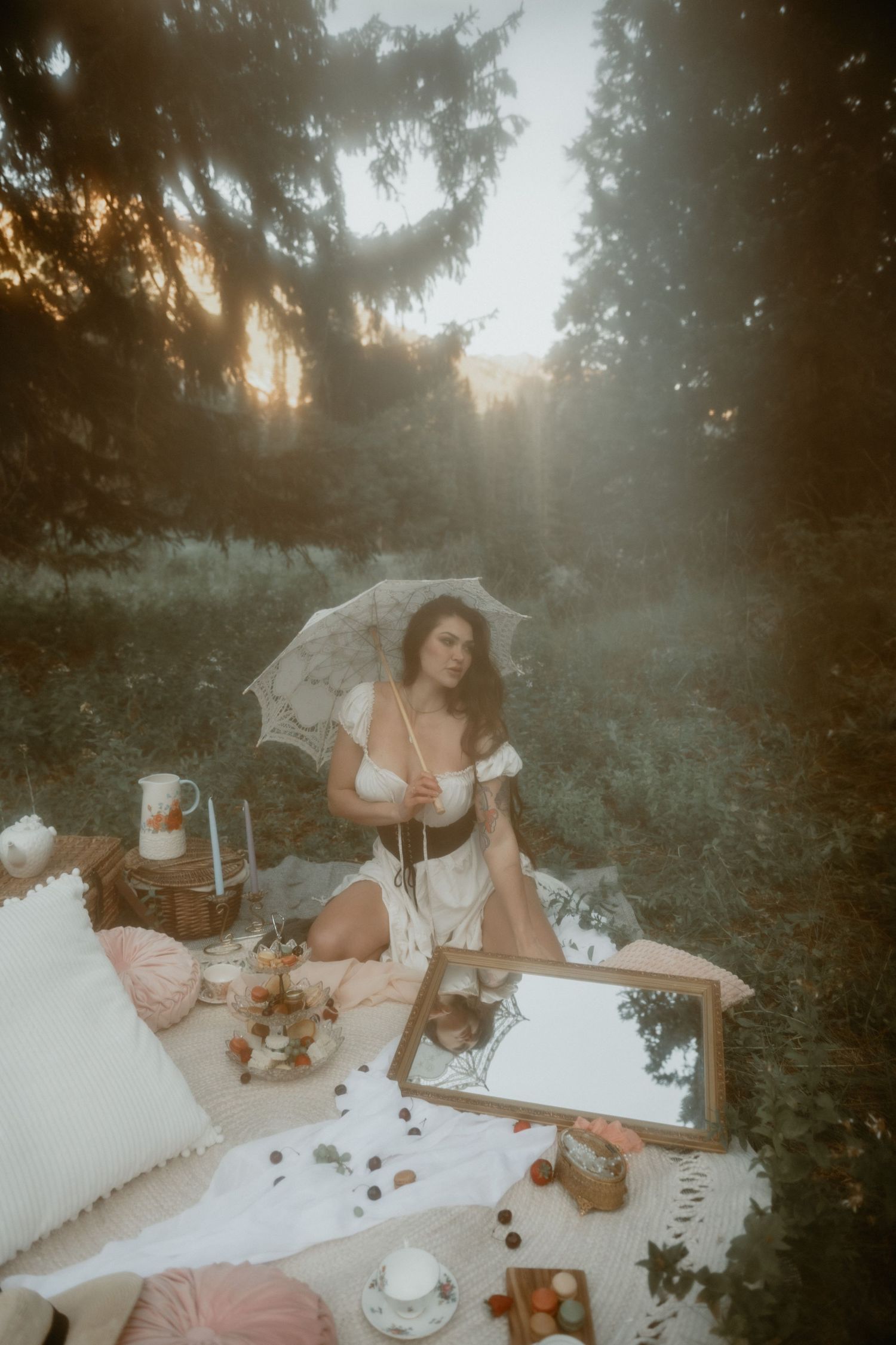 Outdoor Boudoir Photoshoot in Salt Lake City Utah.