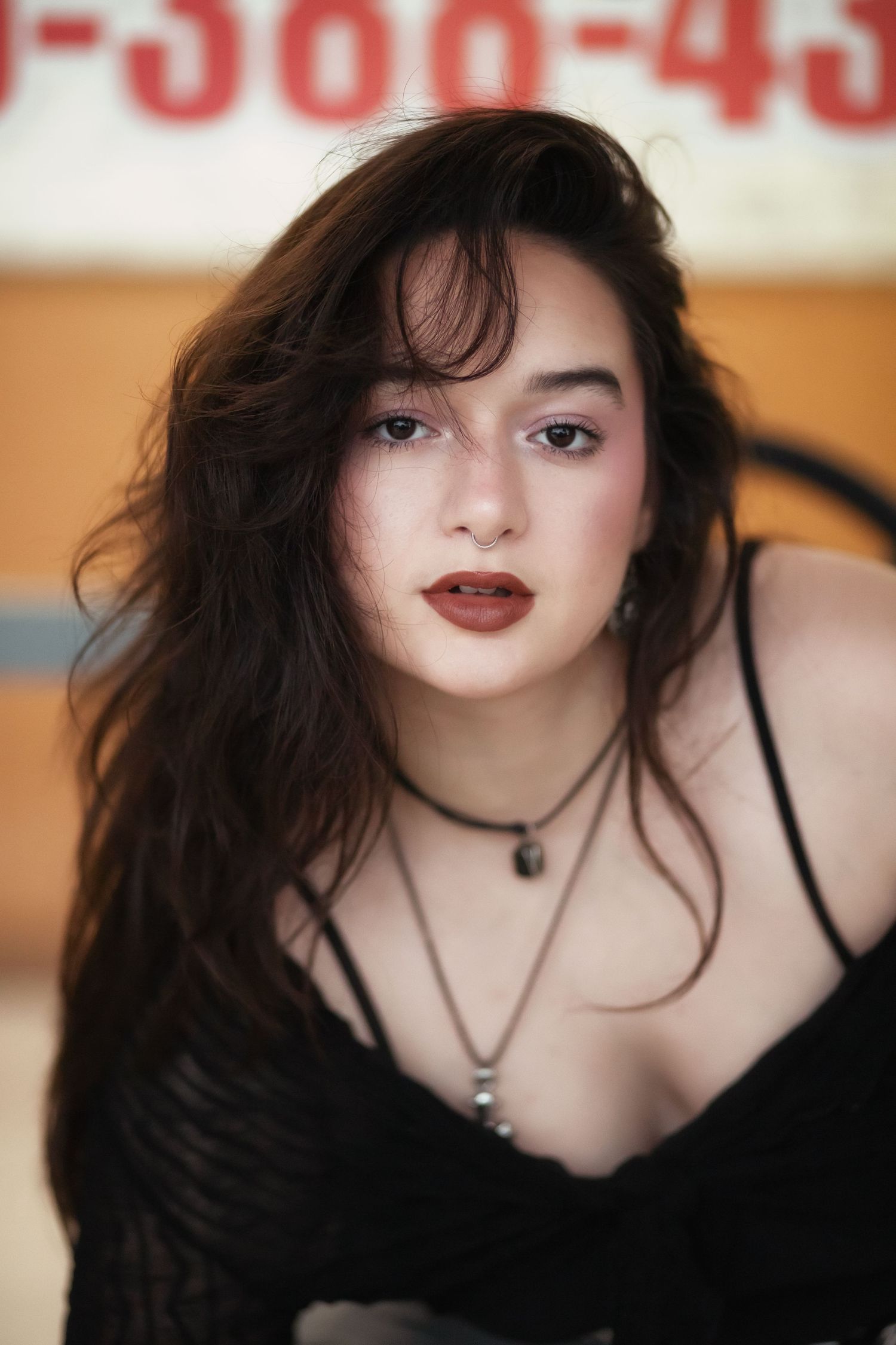 Fashion portrait of woman at Hammocks Town Center in Miami