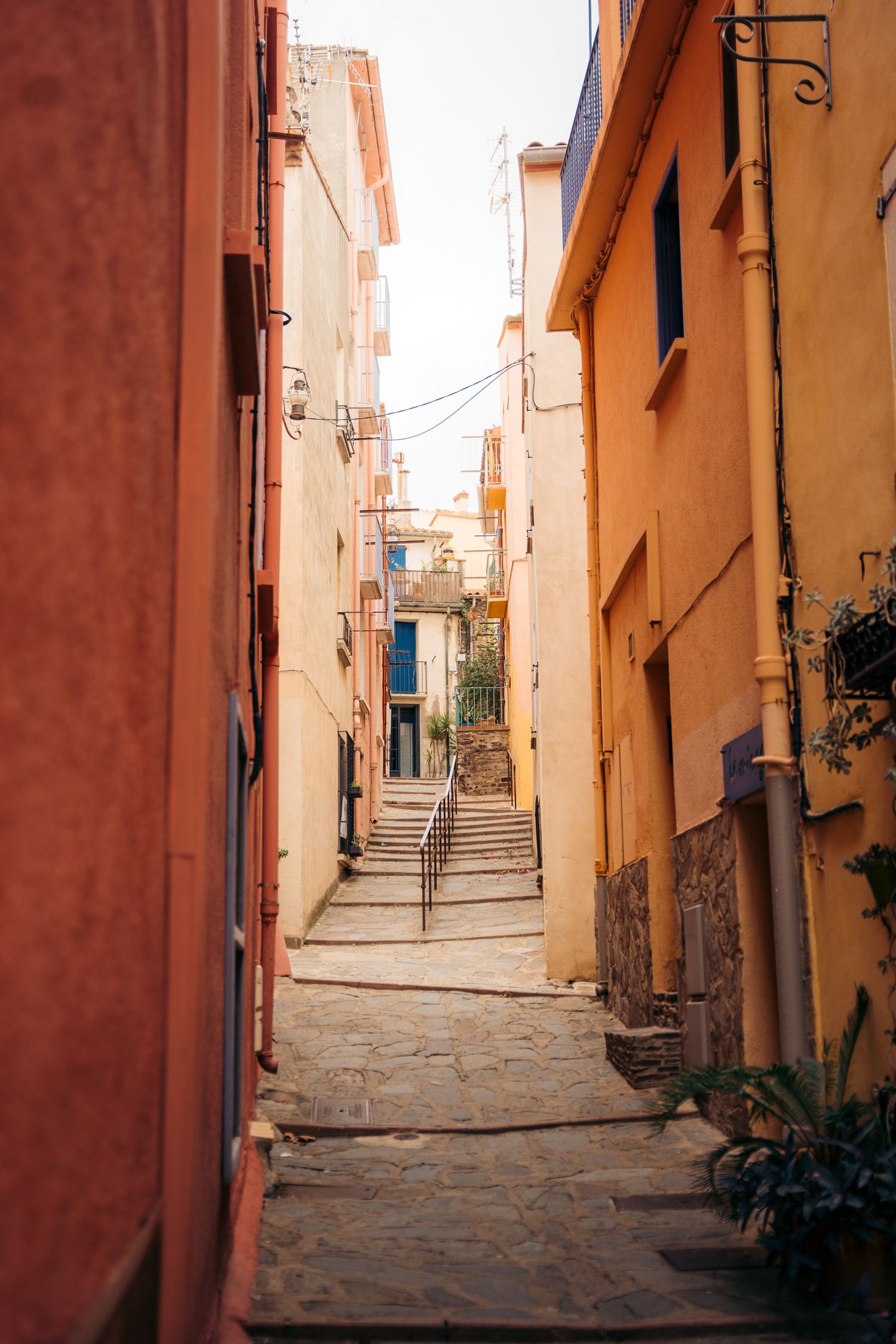 ruelle colorée du village de collioure