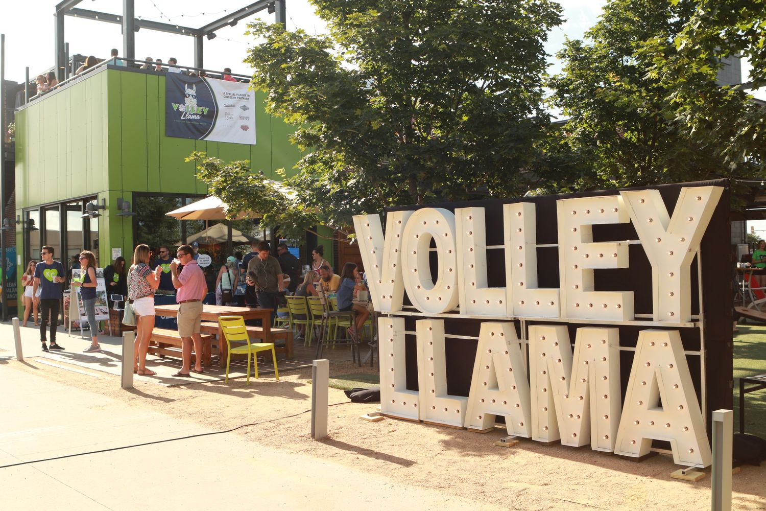 Volley Llama Charity Event at Chicken and Pickle KC