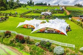 luxury garden wedding venue in Nairobi, captured by Nairobi Wedding Photographer, Bonnie Gichuru, showcasing lush greenery and flower arches