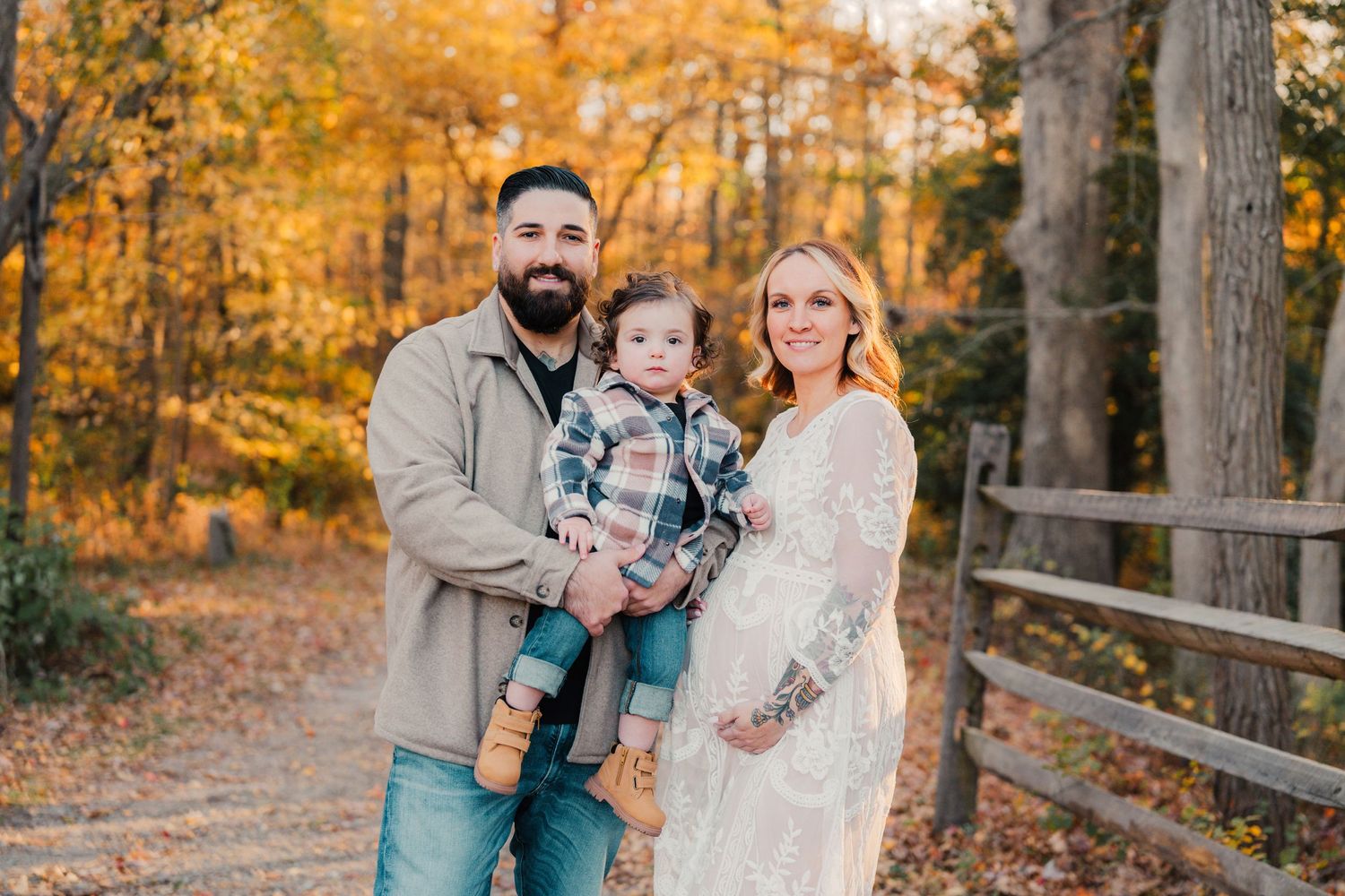 Maternity Session Allaire State Park Family Fall Mother Father