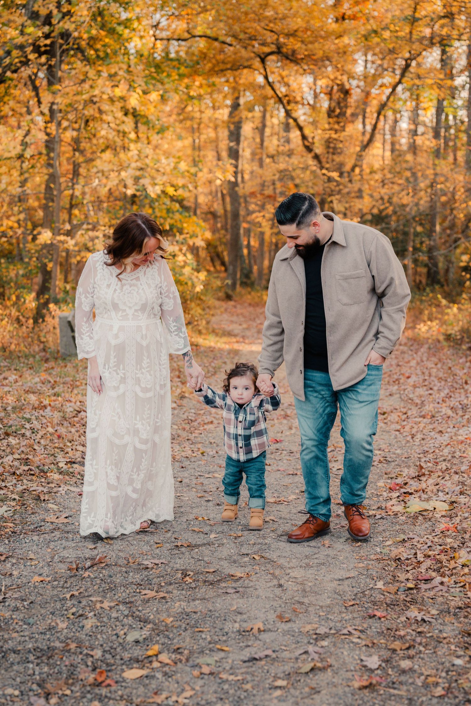 Maternity Session Allaire State Park Family Fall Mother Father