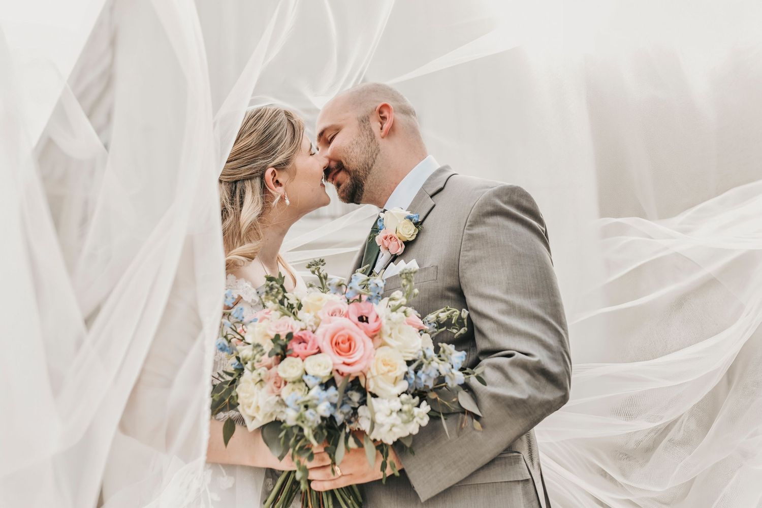 Candid newlywed photography at The French Farmhouse wedding venue