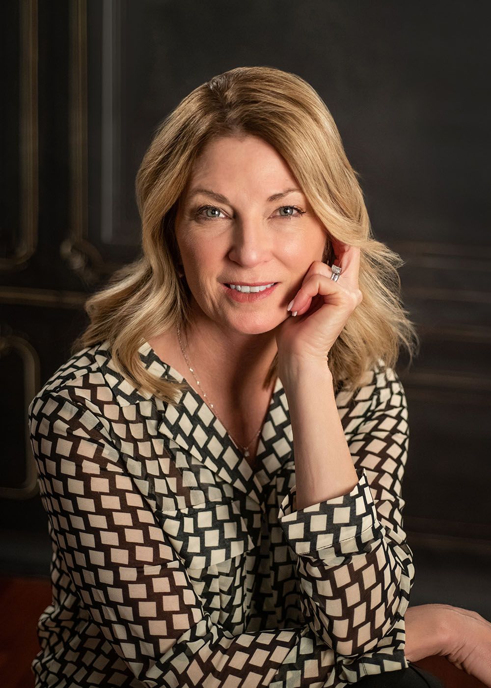 studio corporate portrait of Coeur d Alene company staff employee by professional photographer Luba Wold in Post Falls
