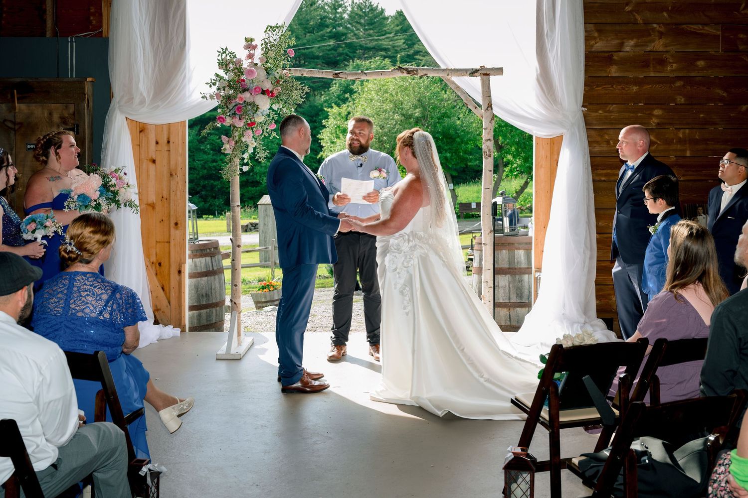 Courtney and Ian’s barn wedding at Jeffers Hill Farm in Pike New Hampshire photographed with warm editorial storytelling by Christopher Rasp