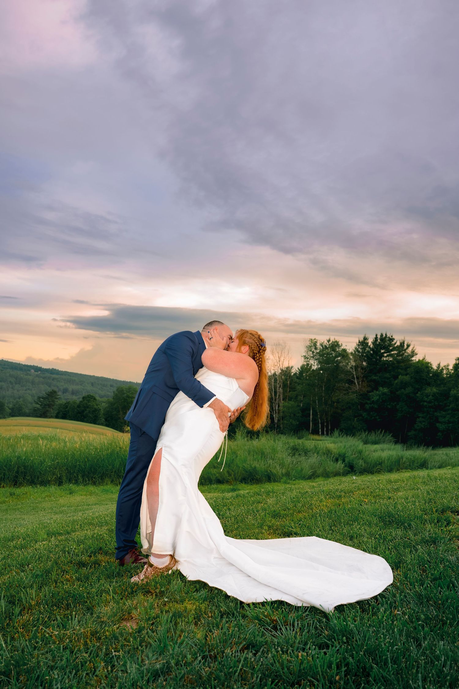 New England barn wedding in Pike New Hampshire photographed with emotional editorial style by Christopher Raspa Photography.