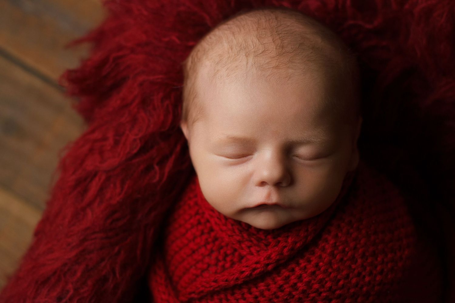 Example of pink fur layer that can be used during your Dalton Georgia newborn Session
