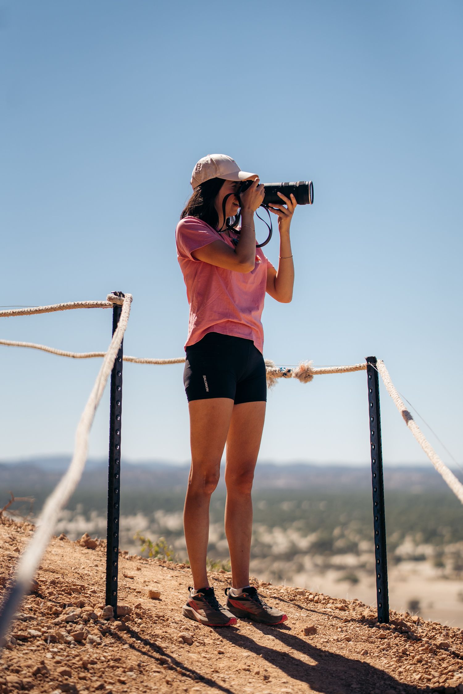 photographe sur un chemin à vingerklip