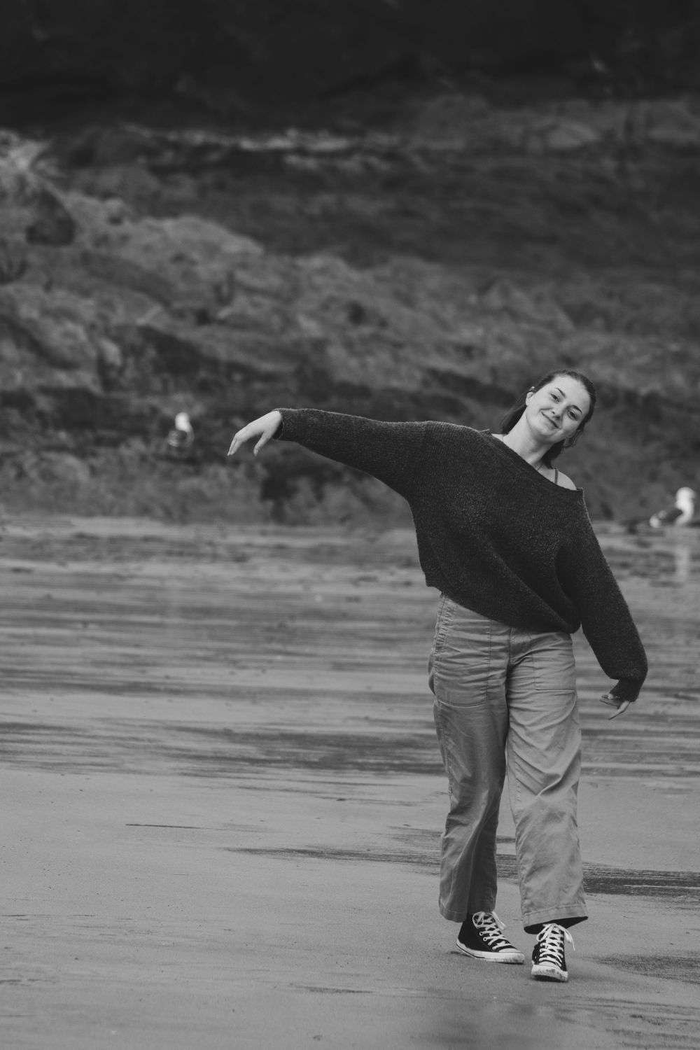 Séance photo portrait femme plage bretagne