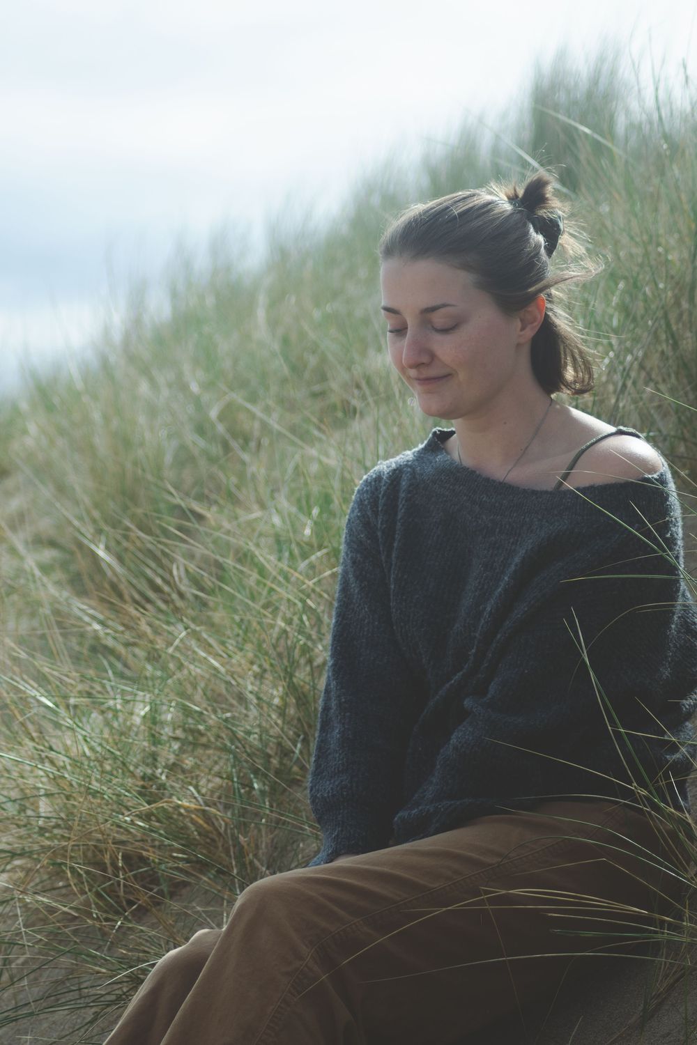 Séance photo portrait femme plage bretagne