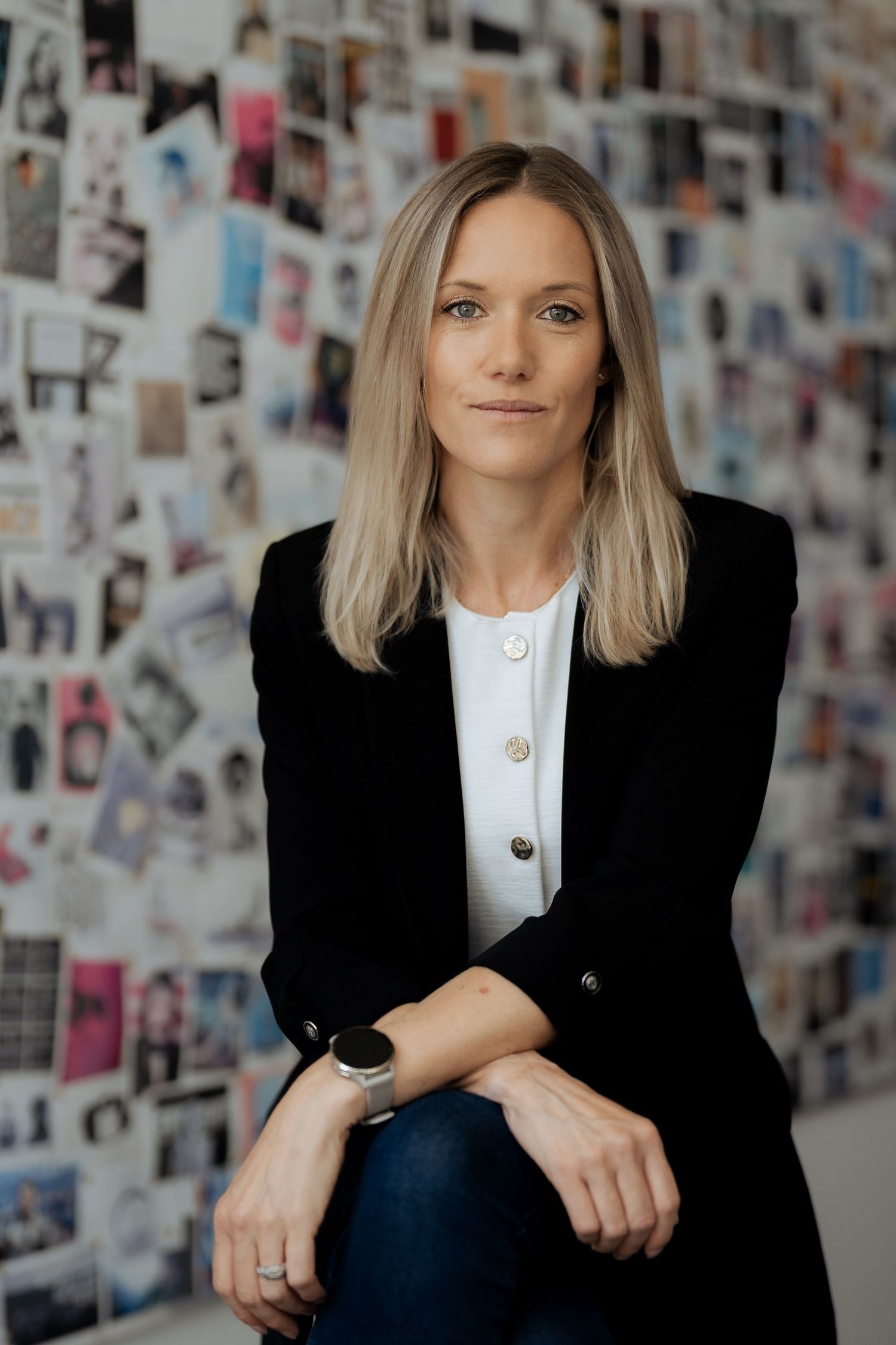 Executive personal branding portrait of entrepreneur in office setting