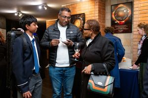 Guests socialising during the St Alban’s music recital event in Pretoria.