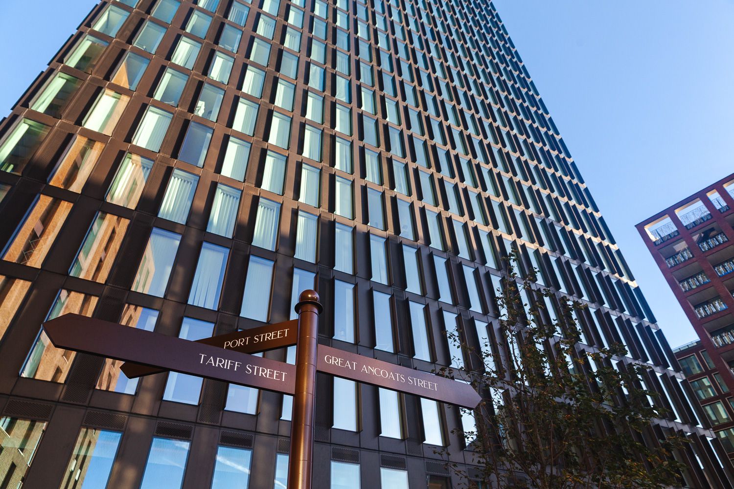 One Port St Manchester sign post